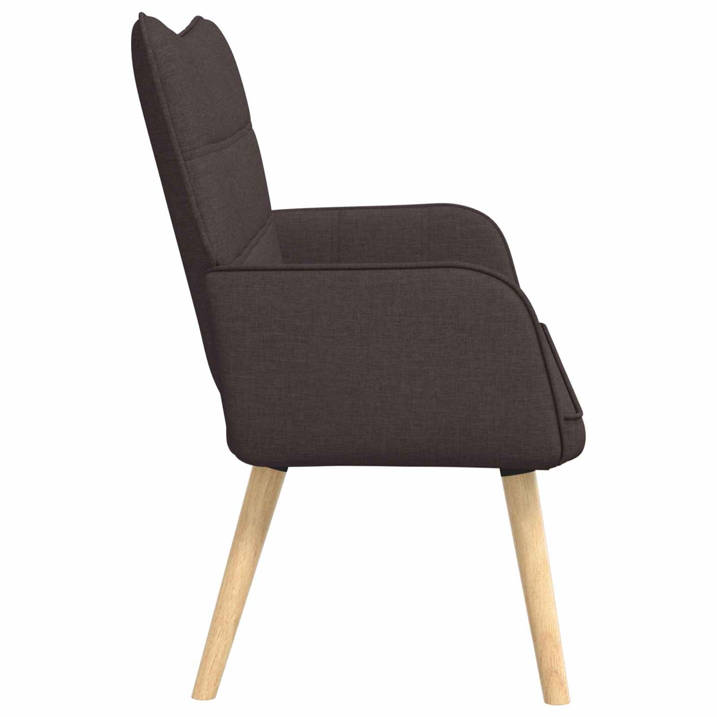 Zweisitzer Sofa Dunkelbraun 115 x 61 x 87 cm Stoff