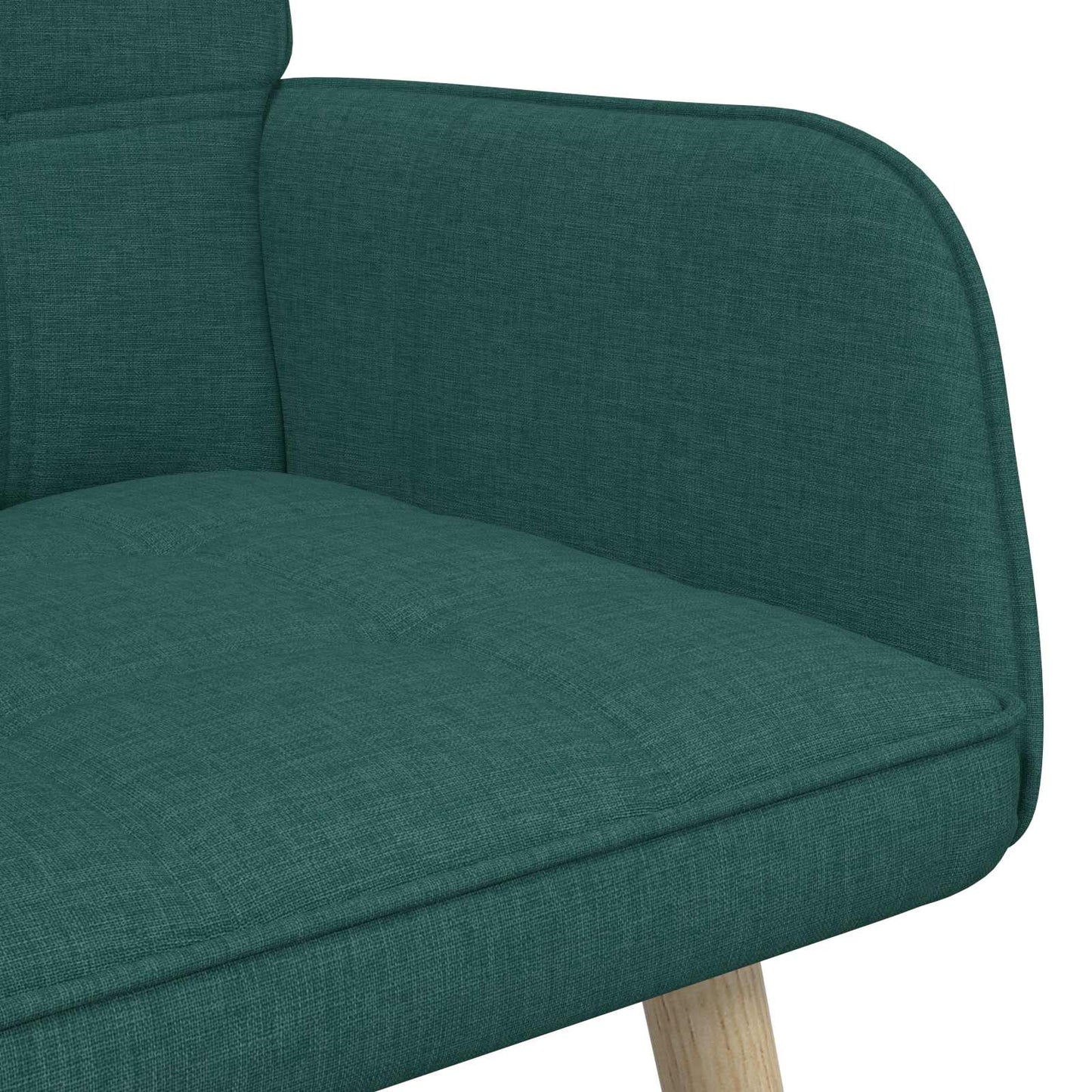 Zweisitzer Sofa Dunkelgrün 115 x 61 x 87 cm Stoff