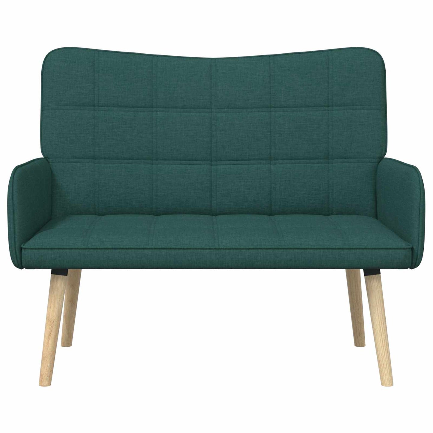 Zweisitzer Sofa Dunkelgrün 115 x 61 x 87 cm Stoff