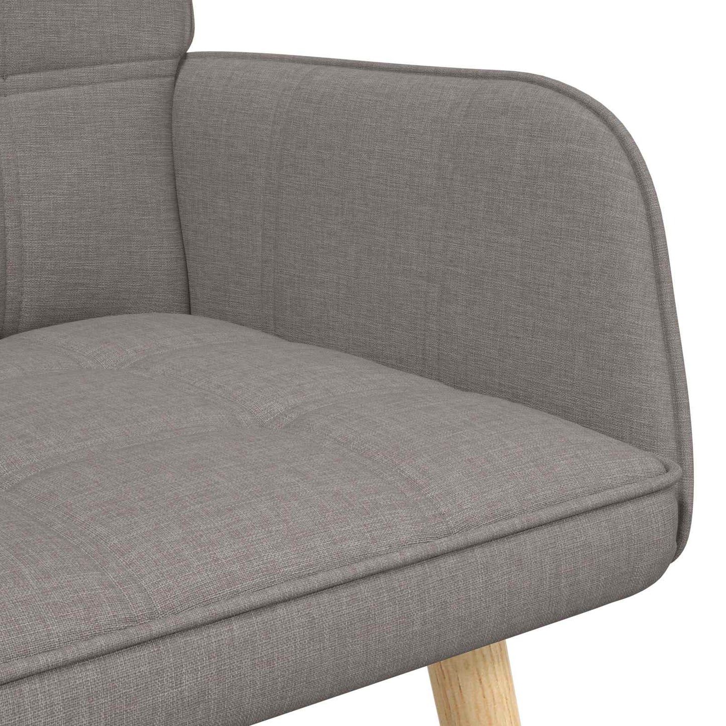 Zweisitzer Sofa Taupe 115 x 61 x 87 cm Stoff