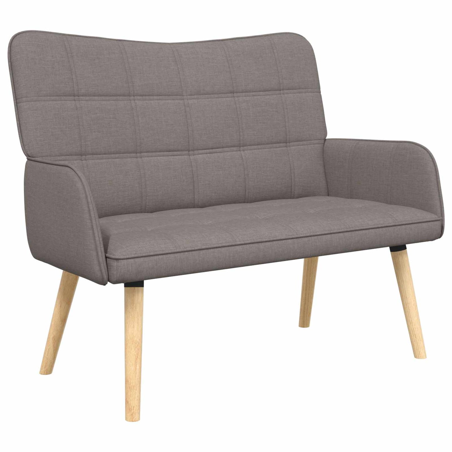 Zweisitzer Sofa Taupe 115 x 61 x 87 cm Stoff