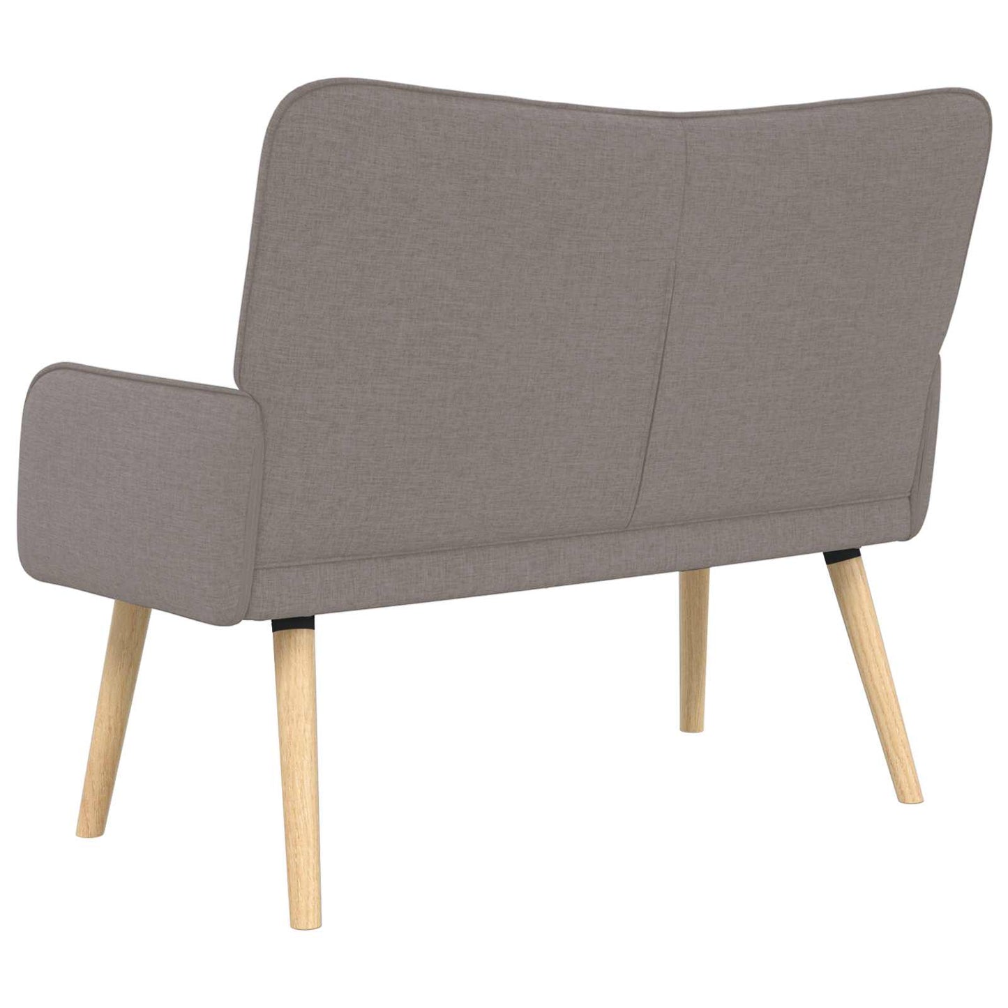 Zweisitzer Sofa Taupe 115 x 61 x 87 cm Stoff