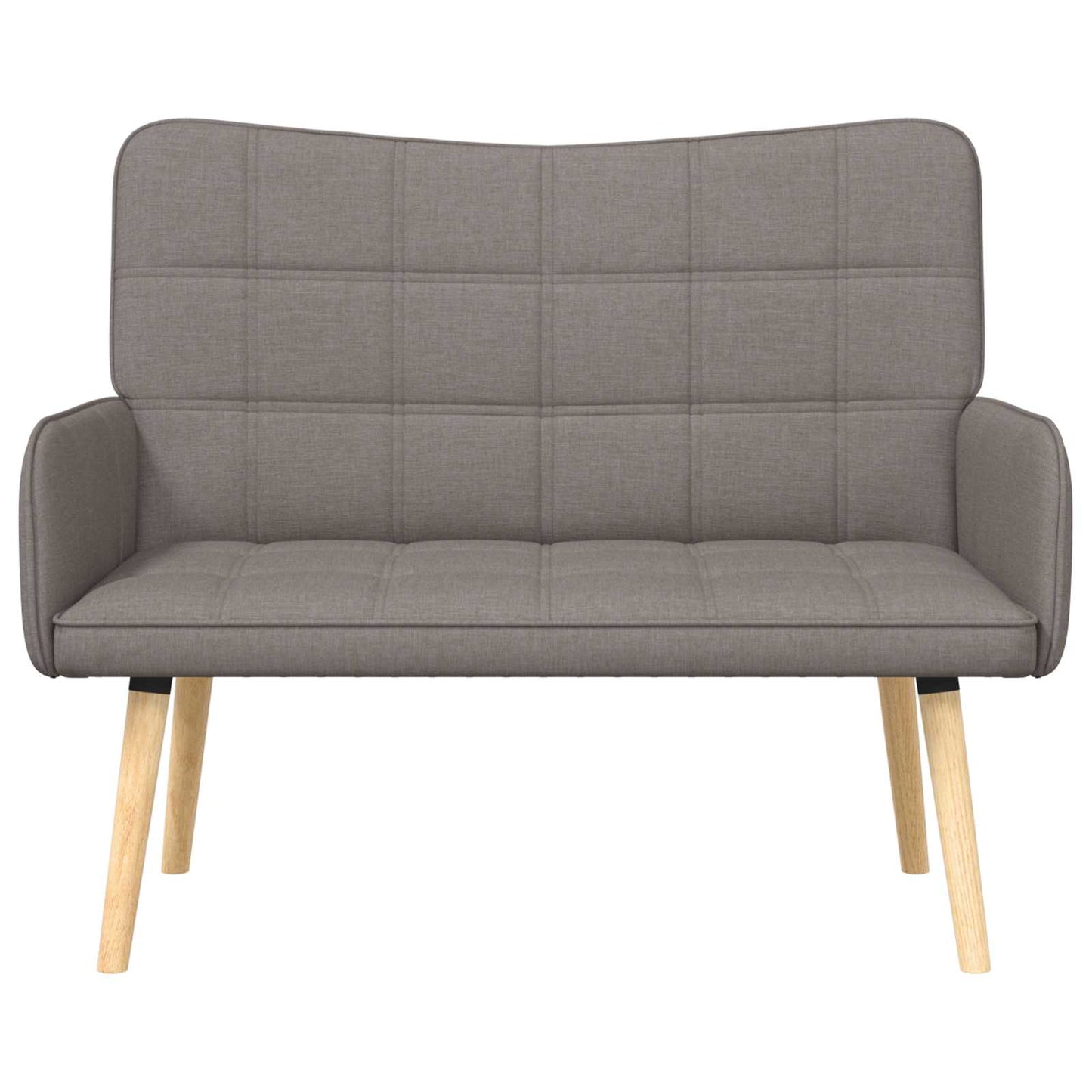 Zweisitzer Sofa Taupe 115 x 61 x 87 cm Stoff