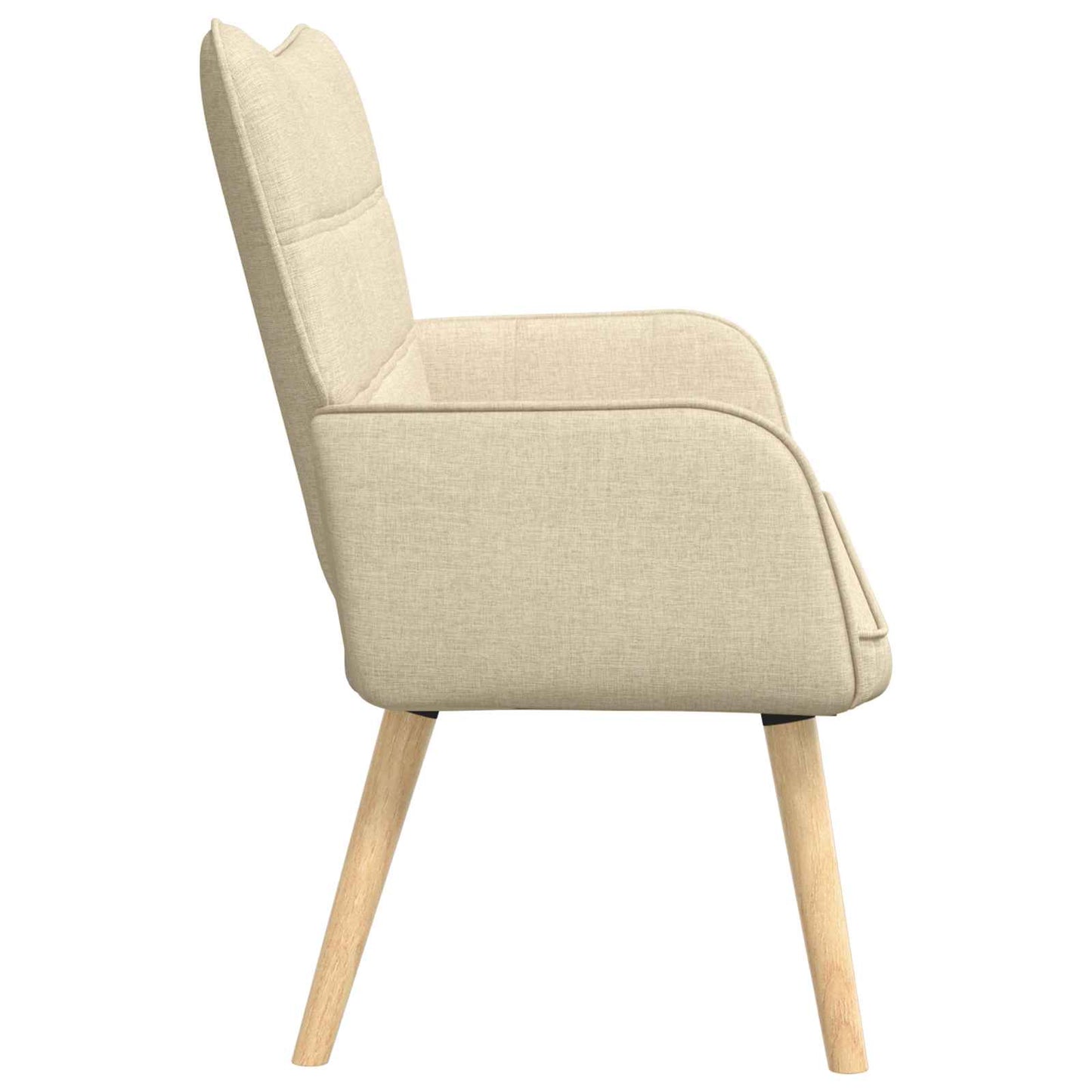 Zweisitzer Sofa Creme 115 x 61 x 87 cm Stoff