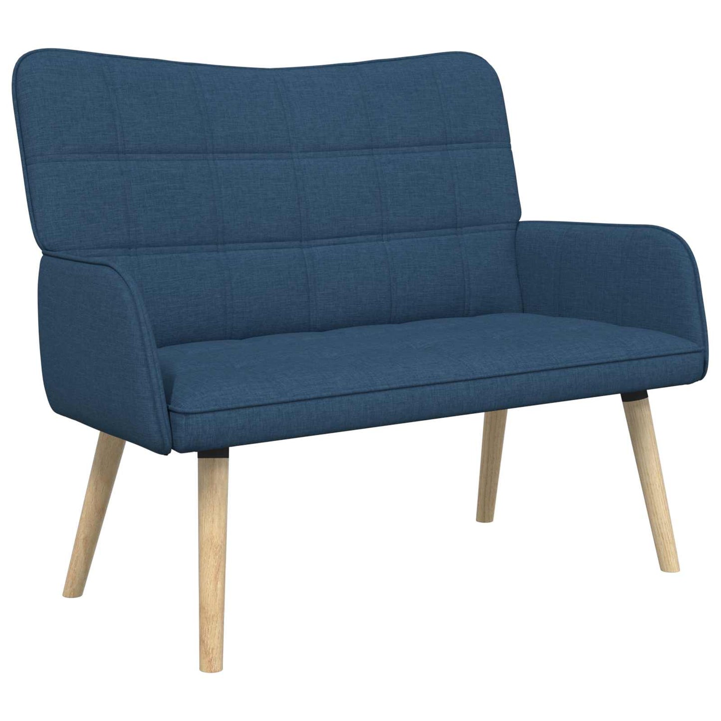 Zweisitzer Sofa Blau 115 x 61 x 87 cm Stoff