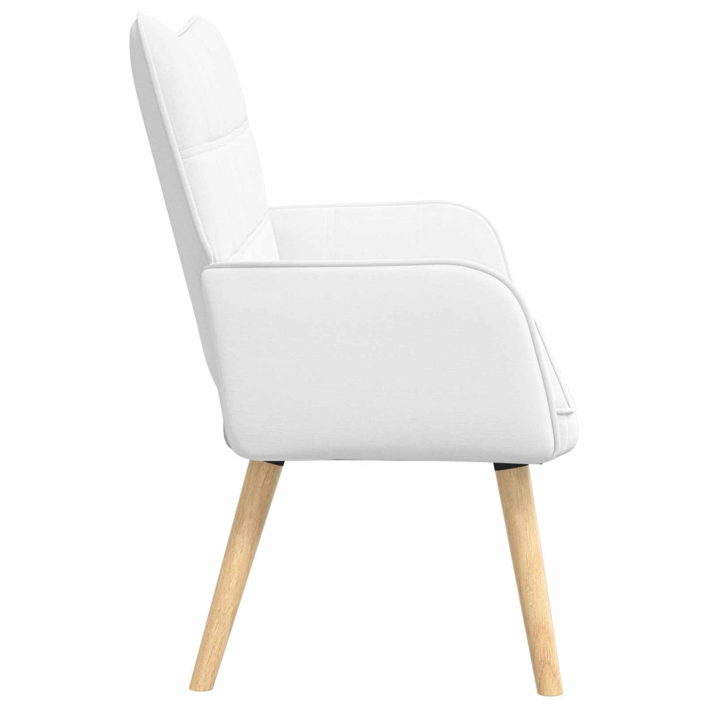 Zweisitzer Sofa Weiß 115 x 61 x 87 cm Stoff