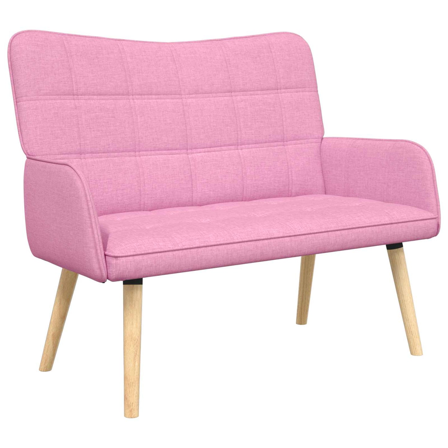 Zweisitzer Sofa Rosa 115 x 61 x 87 cm Stoff