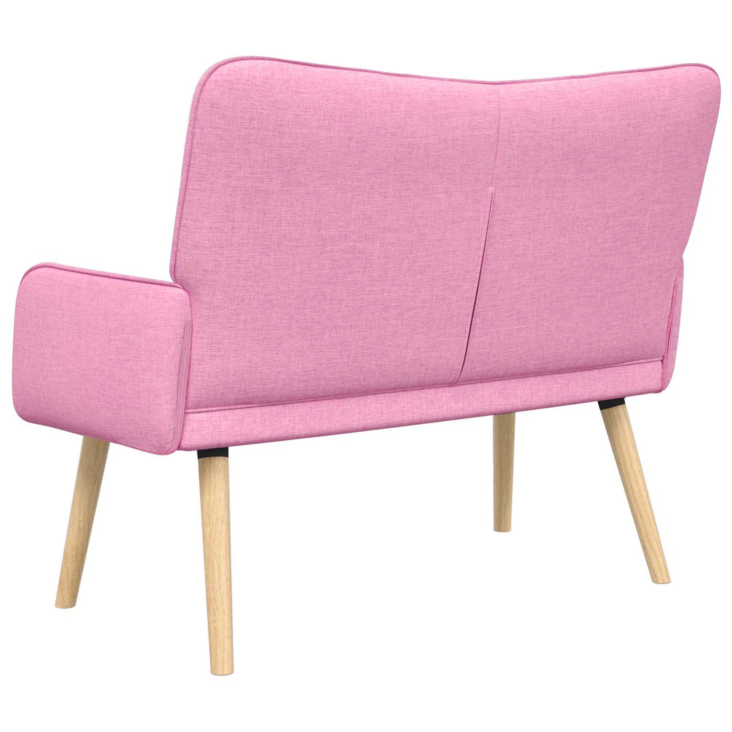 Zweisitzer Sofa Rosa 115 x 61 x 87 cm Stoff