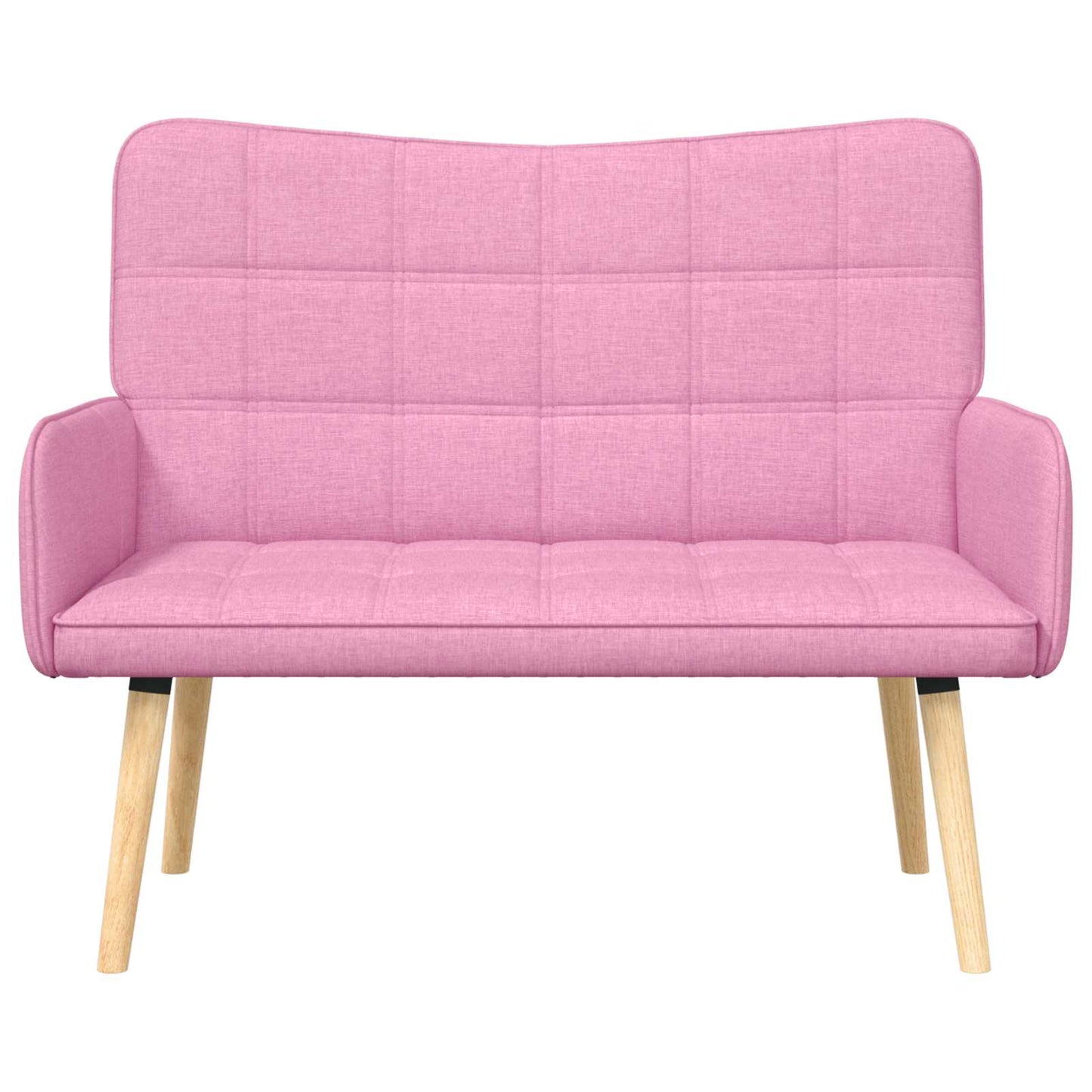 Zweisitzer Sofa Rosa 115 x 61 x 87 cm Stoff