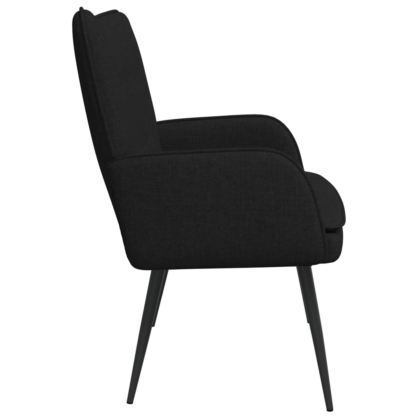 2-Sitzer Sofa Schwarz 115 x 61 x 87 cm Stoff