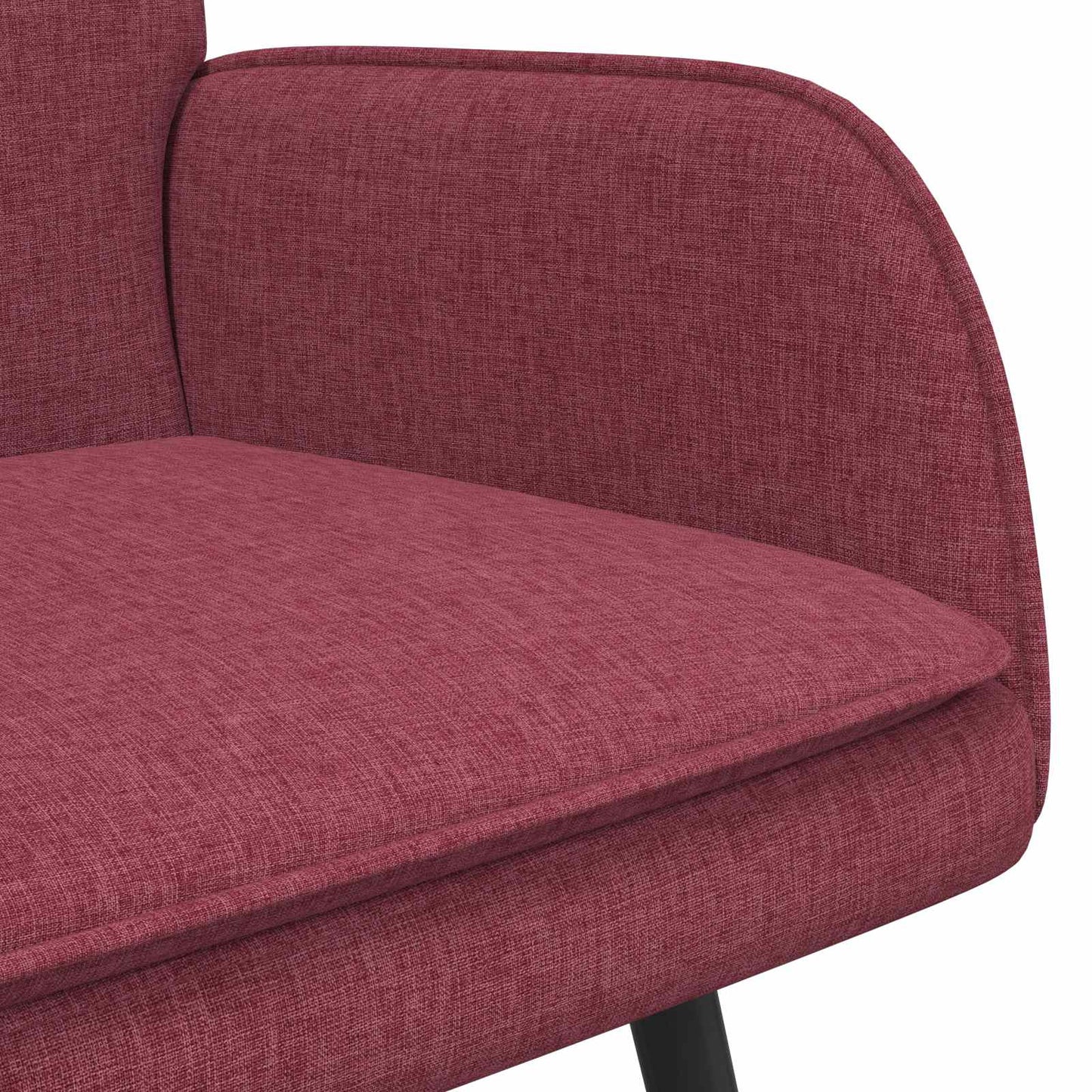 2-Sitzer Sofa Weinrot 115 x 61 x 87 cm Stoff