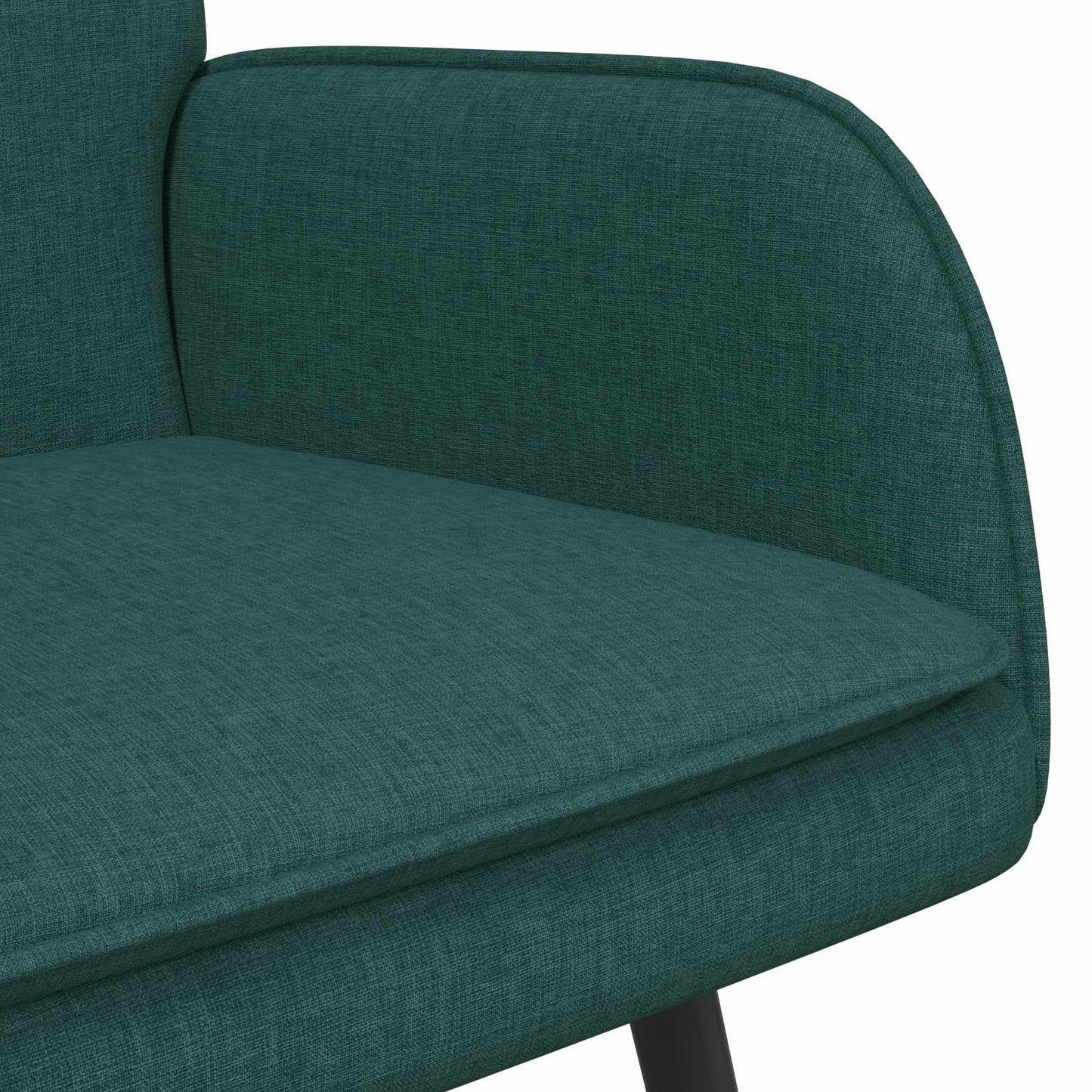 2-Sitzer Sofa Dunkelgrün 115 x 61 x 87 cm Stoff