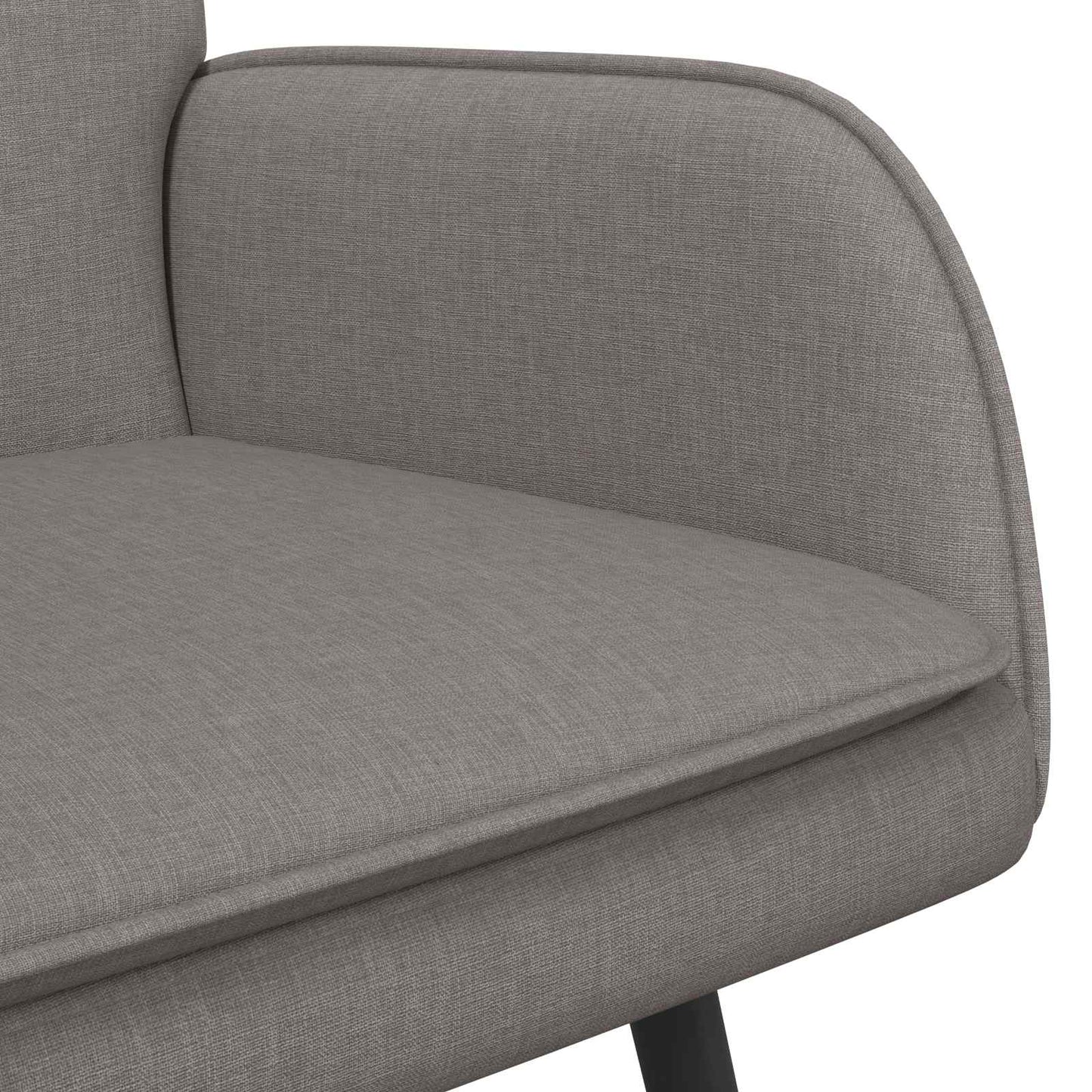 2-Sitzer Sofa Taupe 115 x 61 x 87 cm Stoff