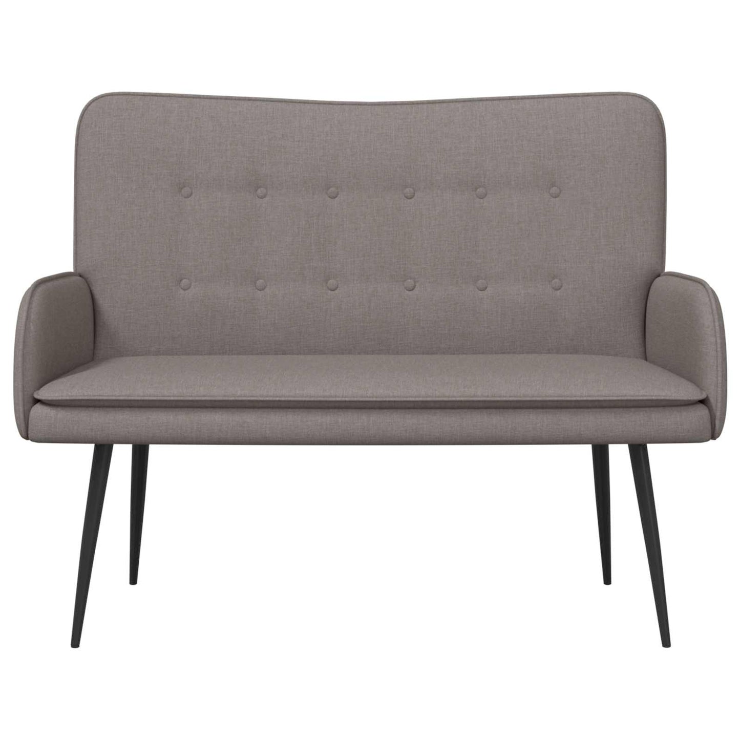 2-Sitzer Sofa Taupe 115 x 61 x 87 cm Stoff