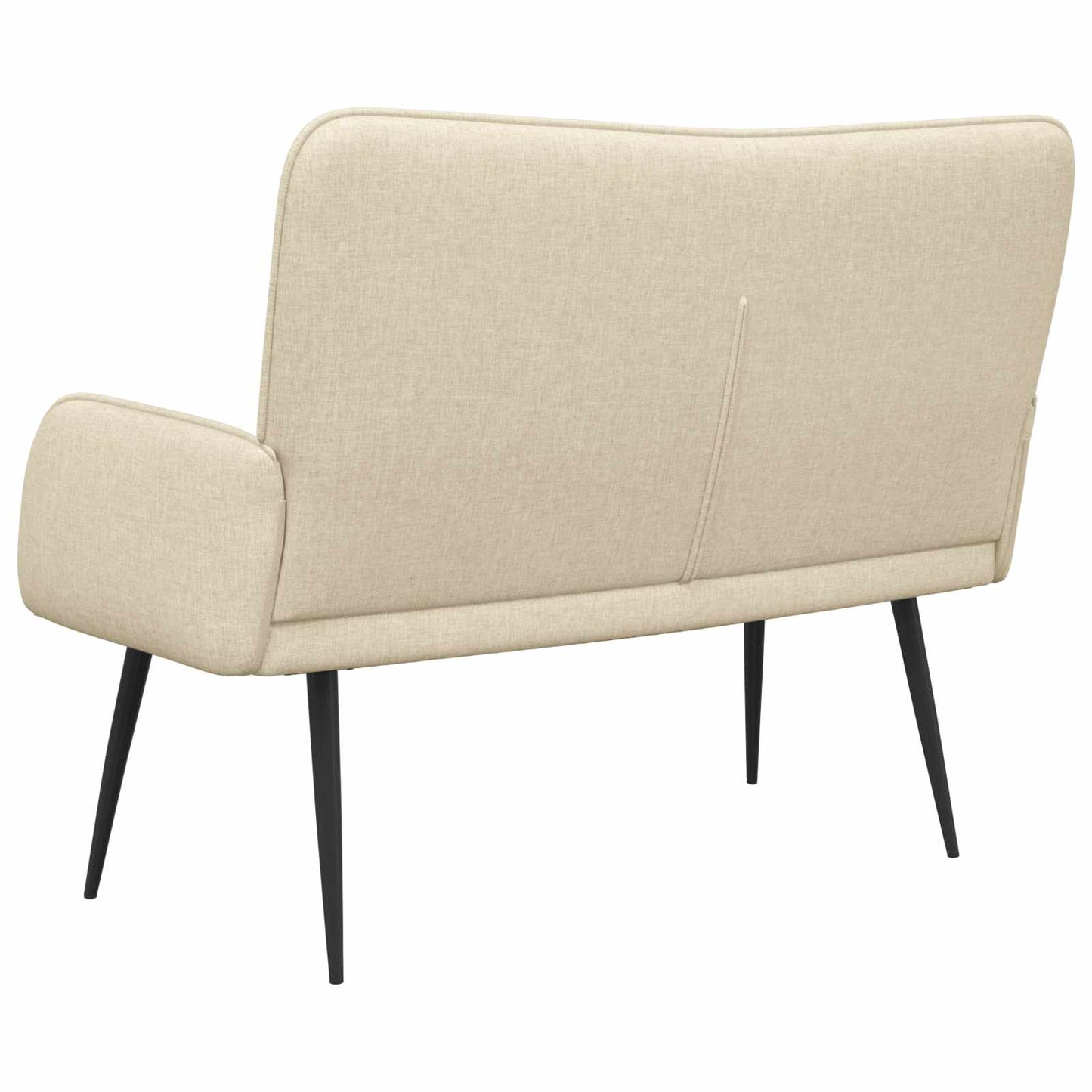 2-Sitzer Sofa Creme 115 x 61 x 87 cm Stoff