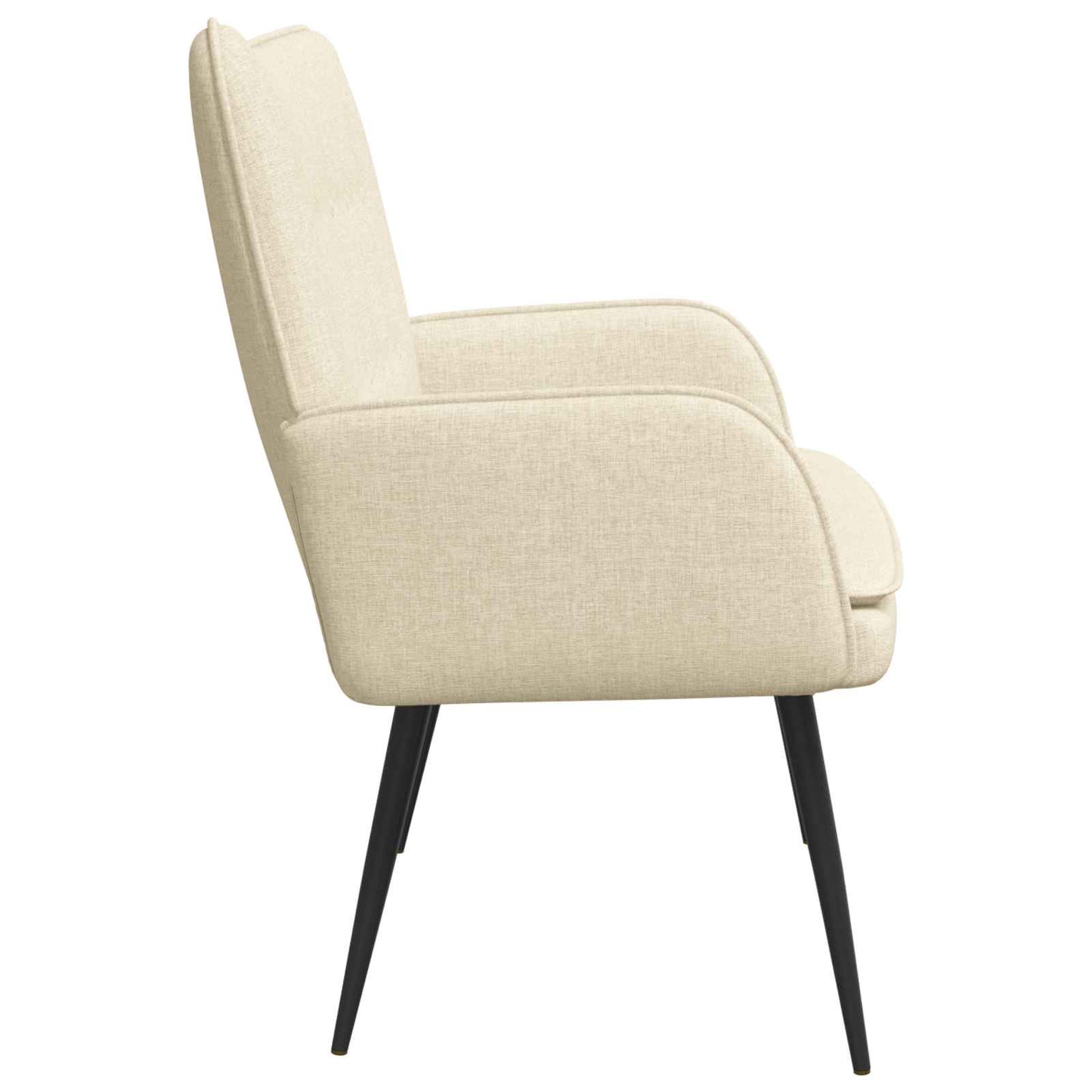 2-Sitzer Sofa Creme 115 x 61 x 87 cm Stoff