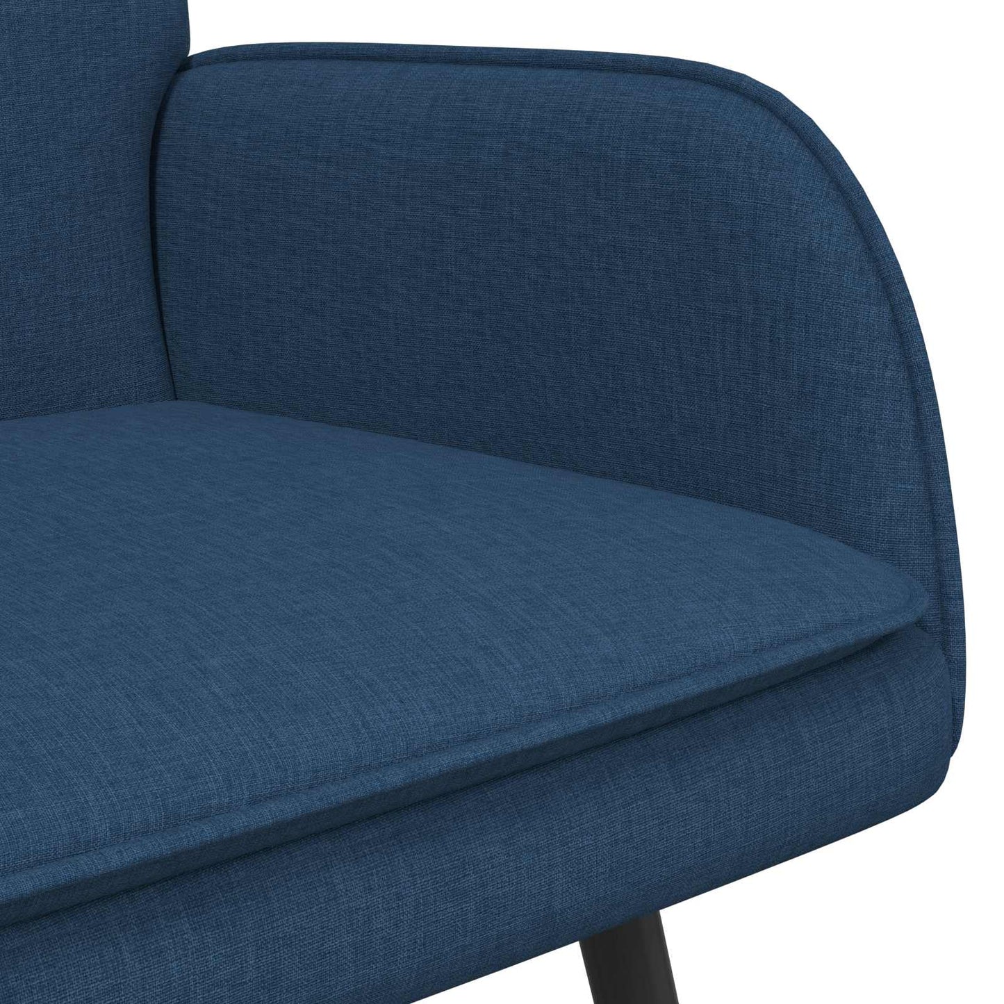 2-Sitzer Sofa Blau 115 x 61 x 87 cm Stoff