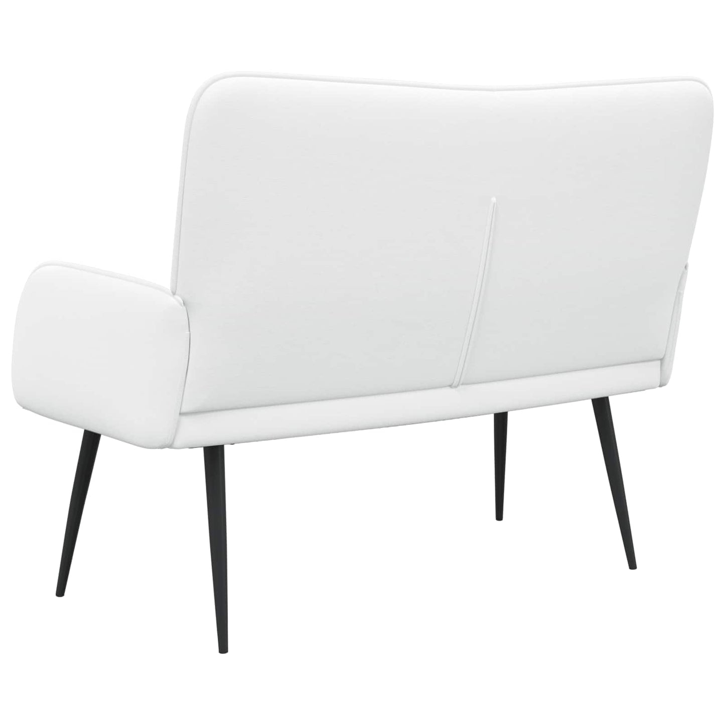 2-Sitzer Sofa Weiß 115 x 61 x 87 cm Stoff