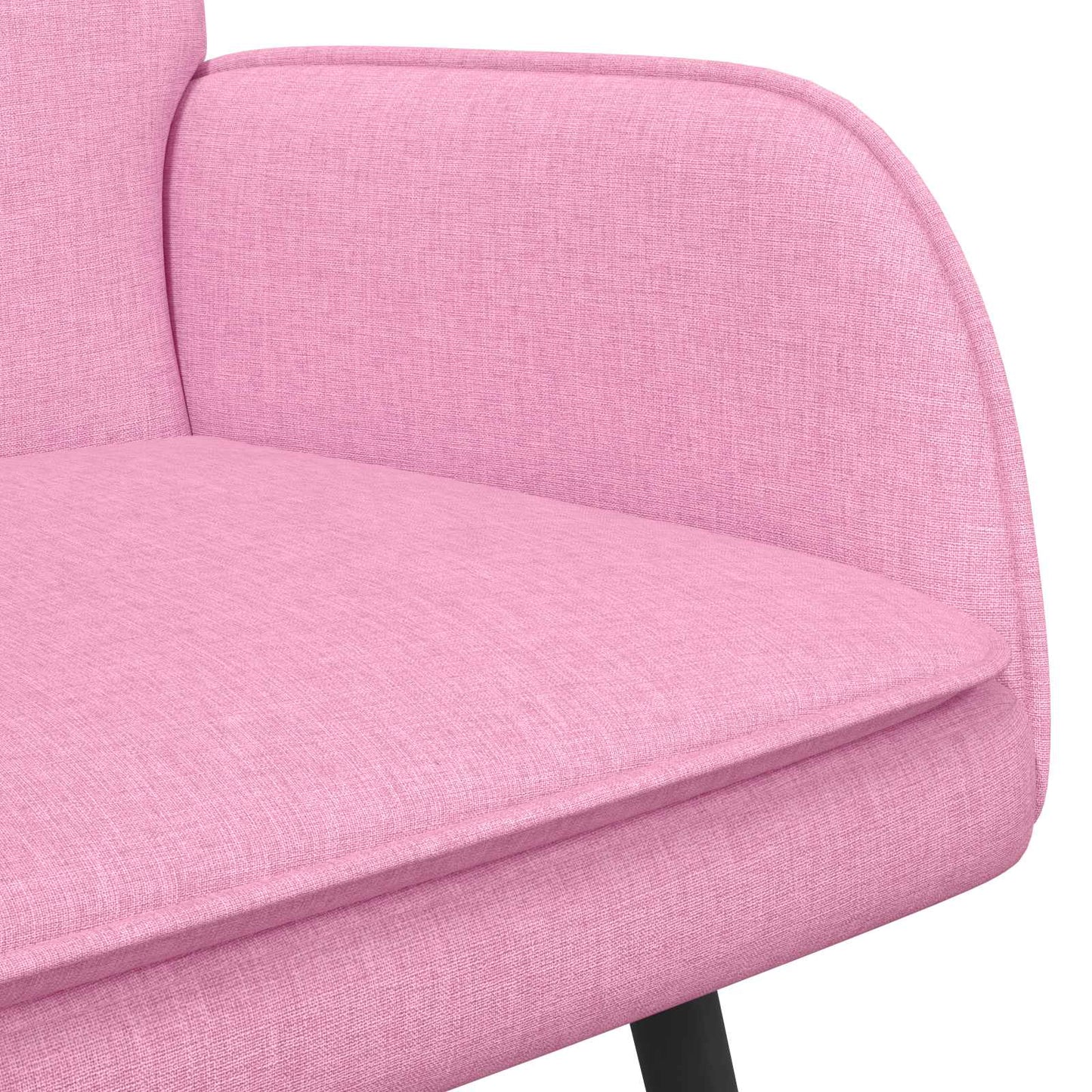 2-Sitzer Sofa Rosa 115 x 61 x 87 cm Stoff