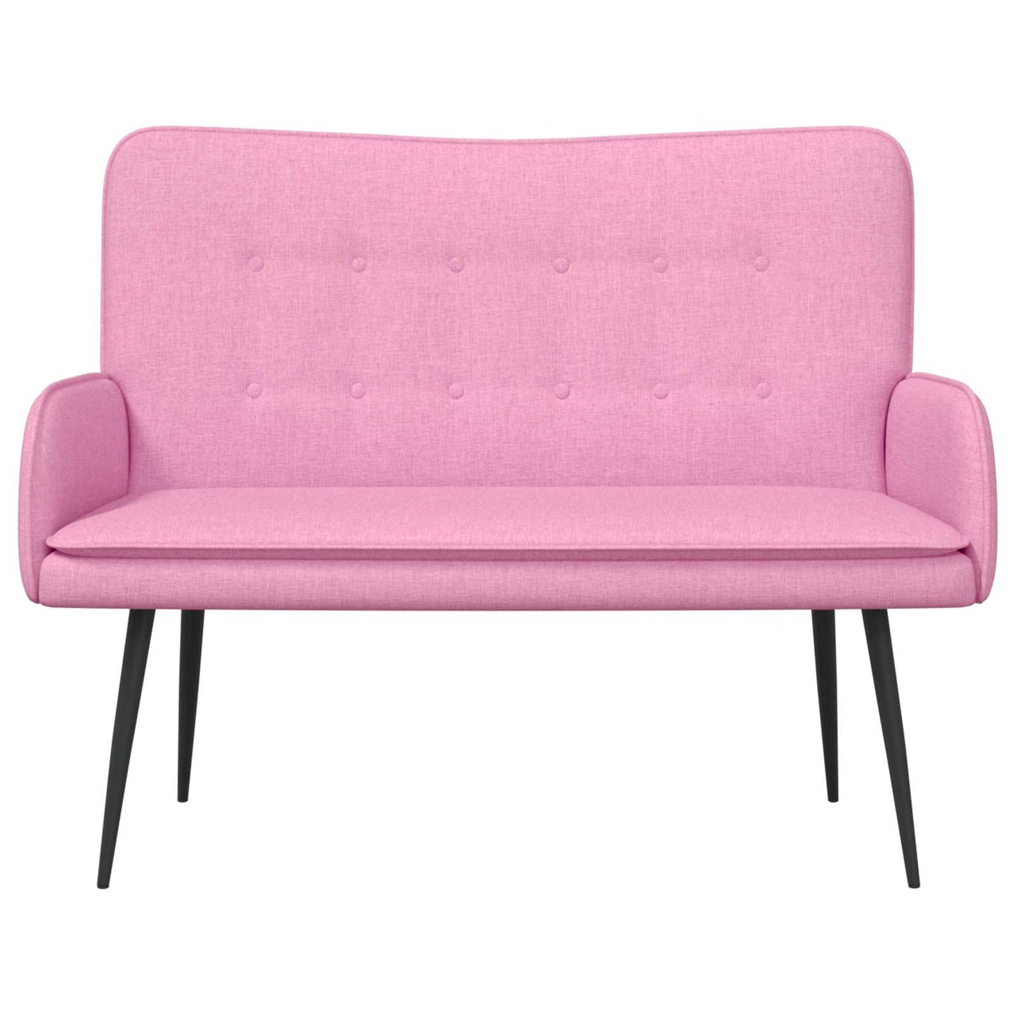 2-Sitzer Sofa Rosa 115 x 61 x 87 cm Stoff