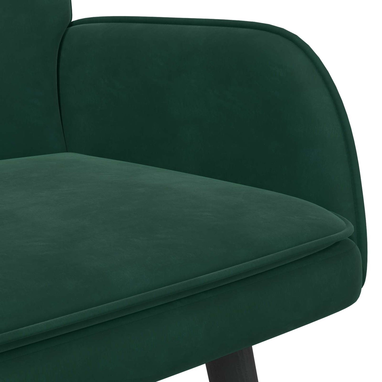 Zweisitzer Sofa Dunkelgrün 115 x 61 x 87 cm Samt