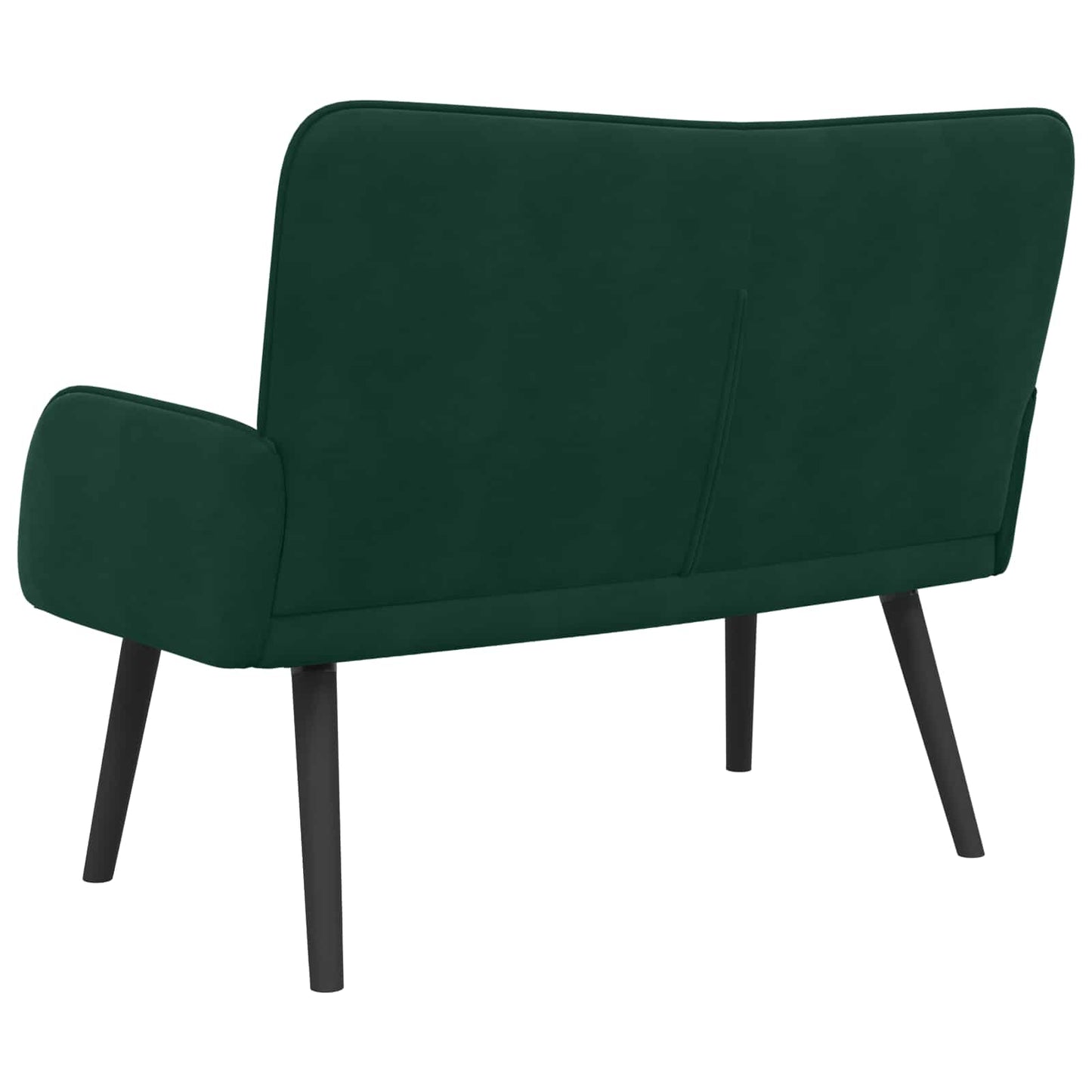 Zweisitzer Sofa Dunkelgrün 115 x 61 x 87 cm Samt