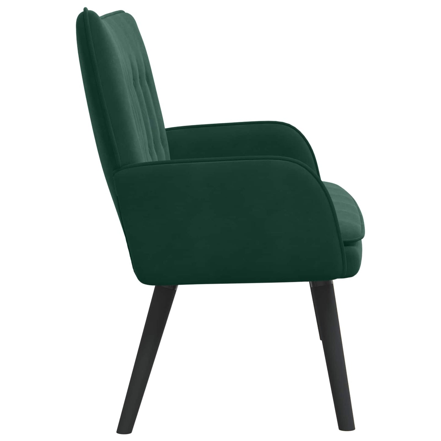 Zweisitzer Sofa Dunkelgrün 115 x 61 x 87 cm Samt
