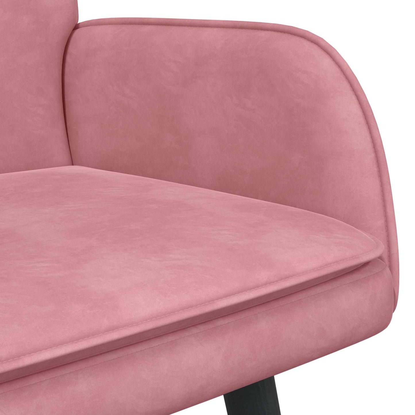 Zweisitzer Sofa Rosa 115 x 61 x 87 cm Samt