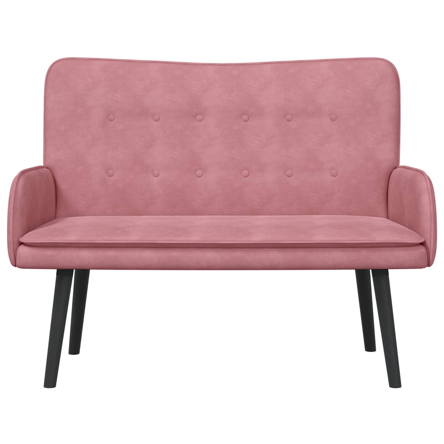 Zweisitzer Sofa Rosa 115 x 61 x 87 cm Samt