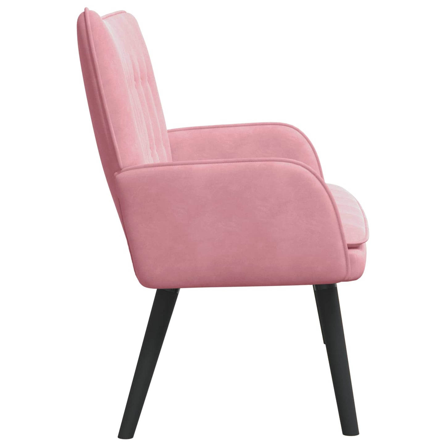 Zweisitzer Sofa Rosa 115 x 61 x 87 cm Samt
