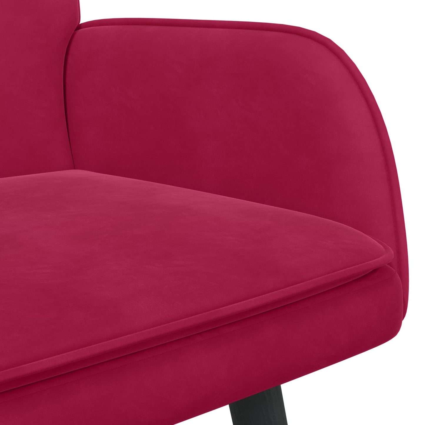 Zweisitzer Sofa Weinrot 115 x 61 x 87 cm Samt