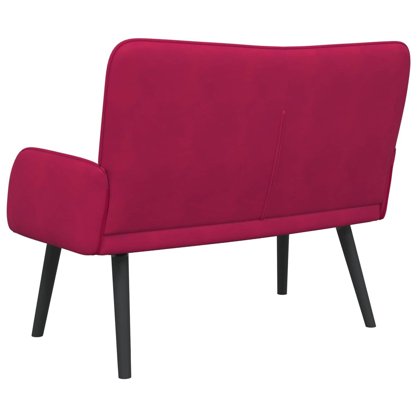 Zweisitzer Sofa Weinrot 115 x 61 x 87 cm Samt