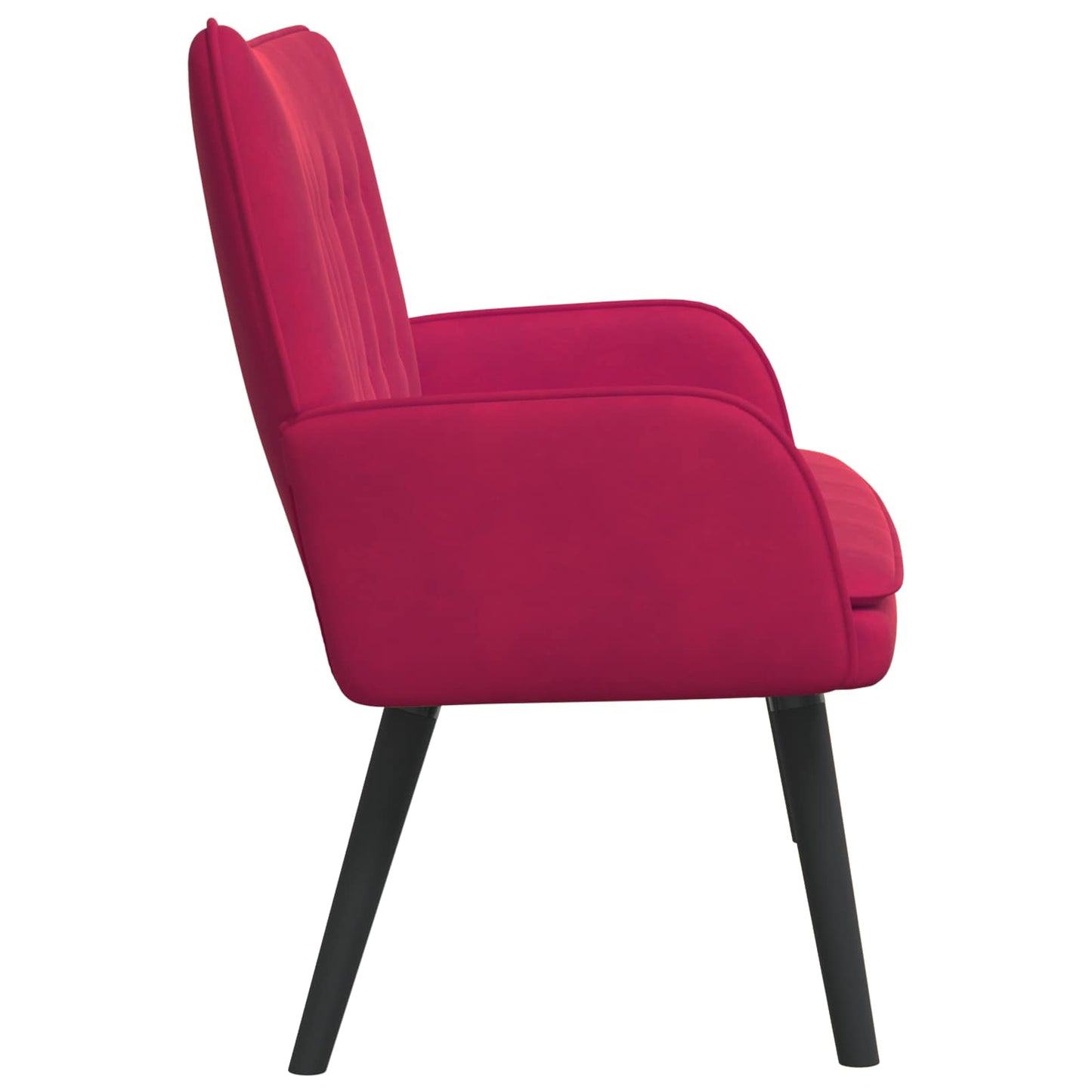Zweisitzer Sofa Weinrot 115 x 61 x 87 cm Samt