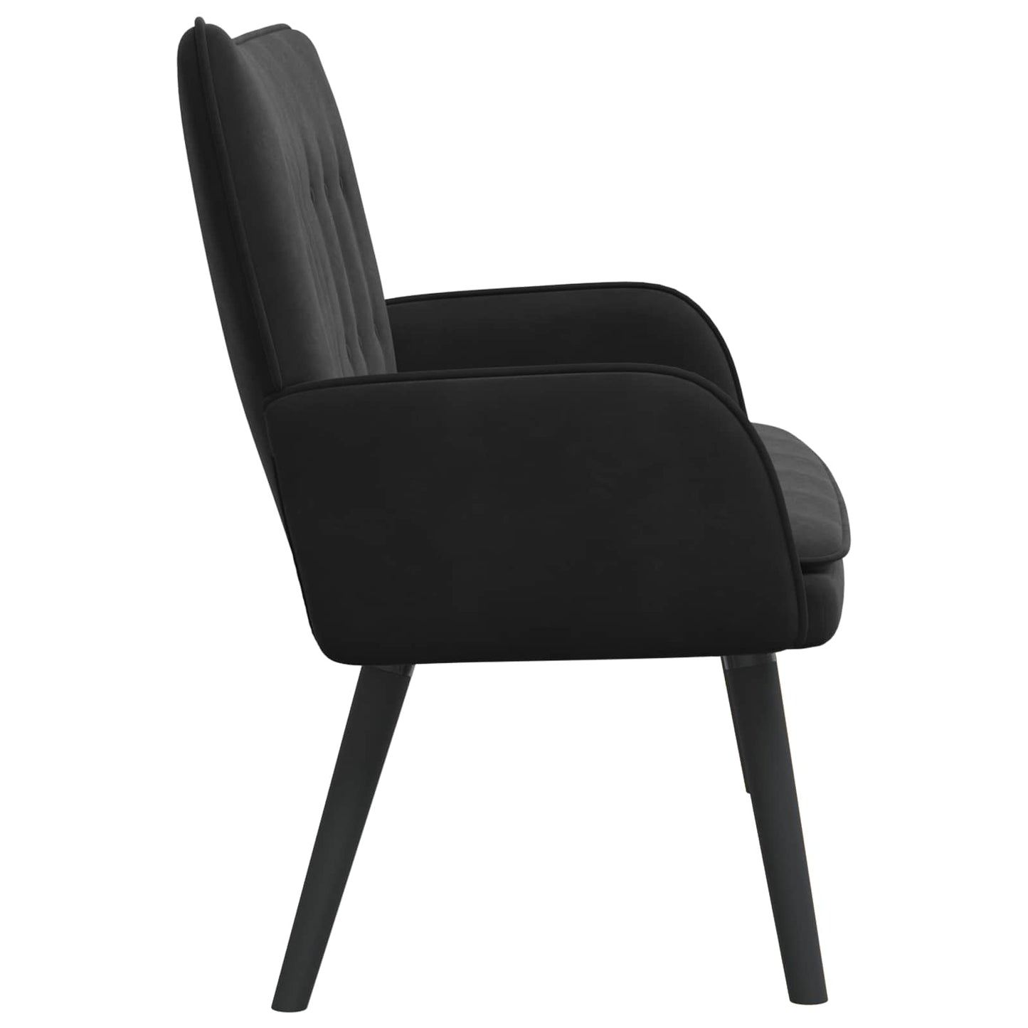 Zweisitzer Sofa Schwarz 115 x 61 x 87 cm Samt