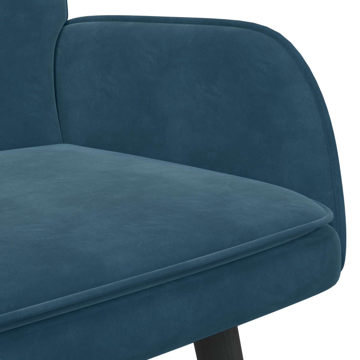 Zweisitzer Sofa Blau 115 x 61 x 87 cm Samt