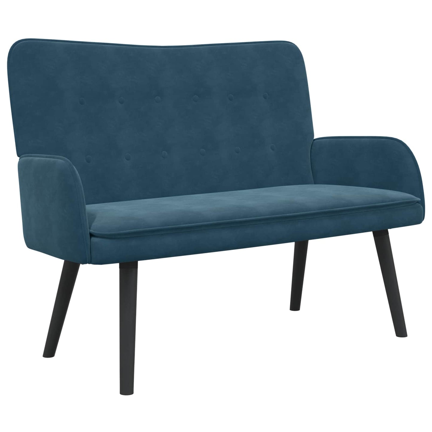 Zweisitzer Sofa Blau 115 x 61 x 87 cm Samt