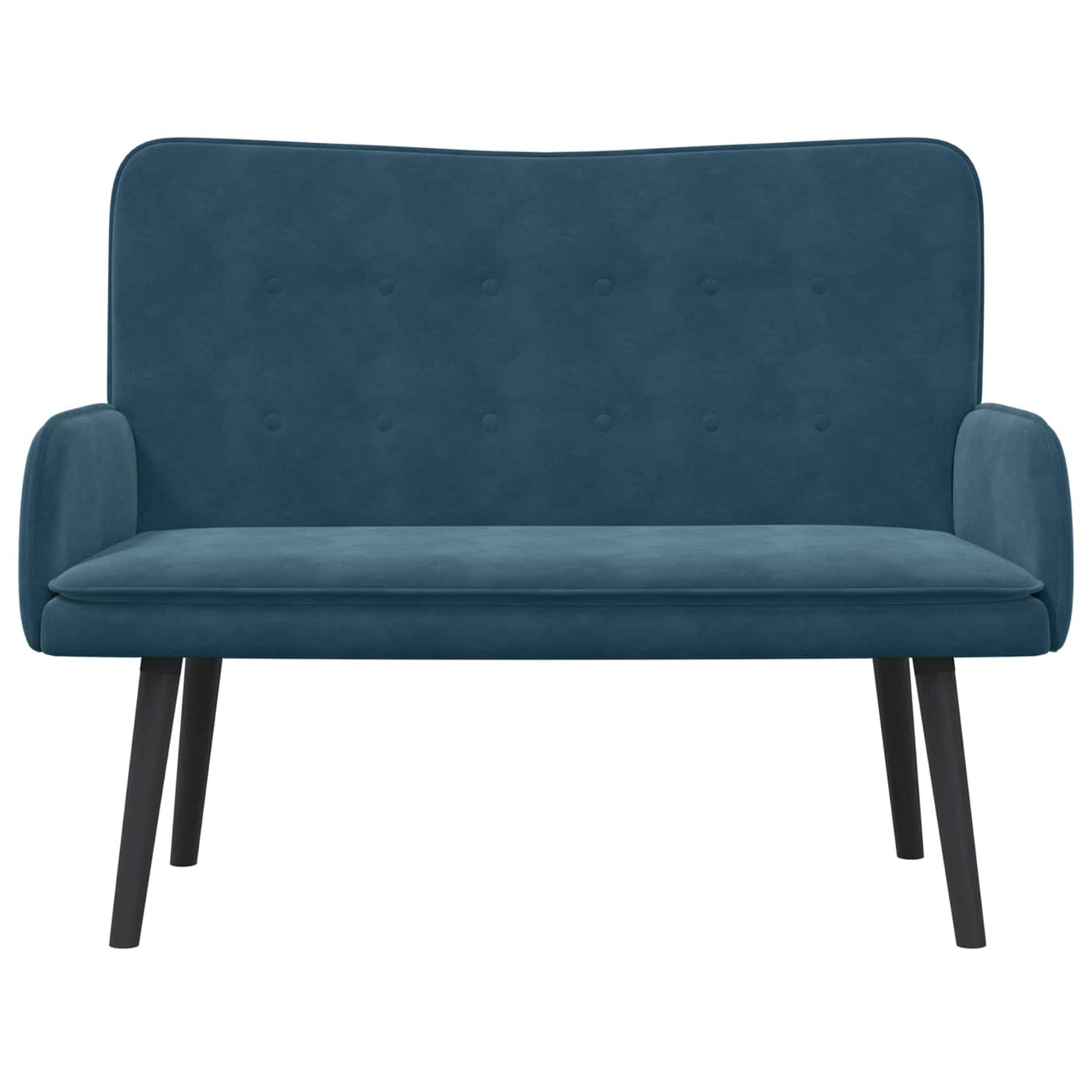 Zweisitzer Sofa Blau 115 x 61 x 87 cm Samt