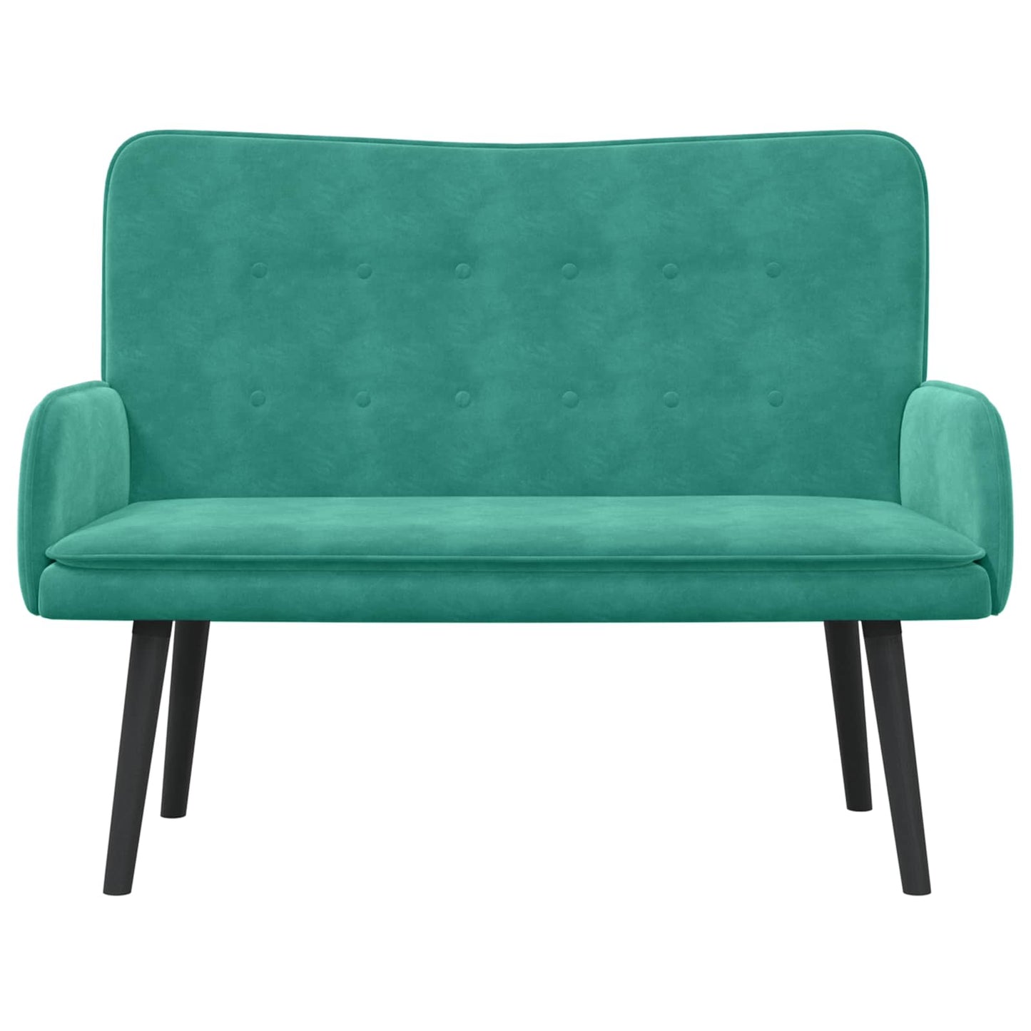 Zweisitzer Sofa Türkis 115 x 61 x 87 cm Samt