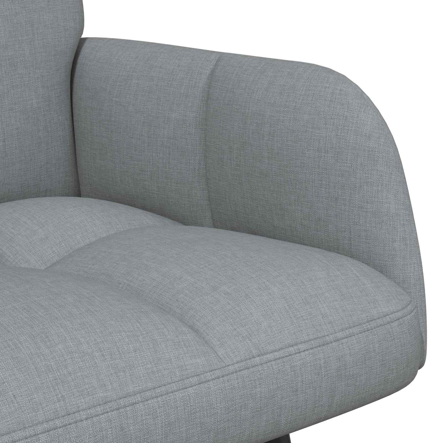 Zweisitzer Sofa Hellgrau 115 x 61 x 87 cm Stoff