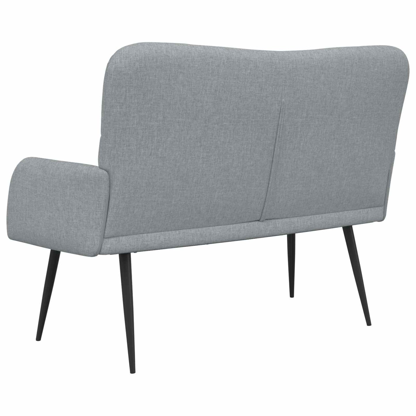 Zweisitzer Sofa Hellgrau 115 x 61 x 87 cm Stoff