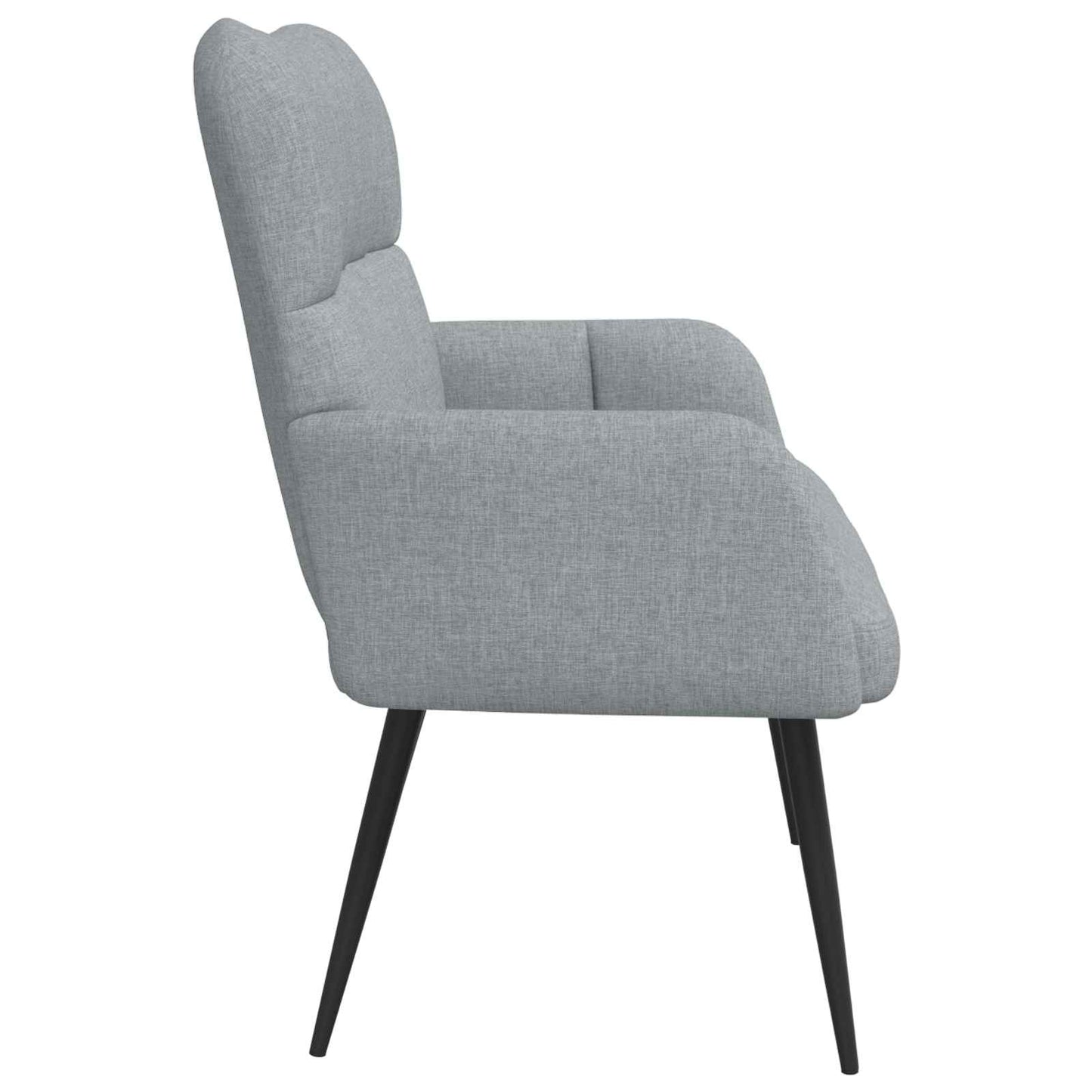 Zweisitzer Sofa Hellgrau 115 x 61 x 87 cm Stoff