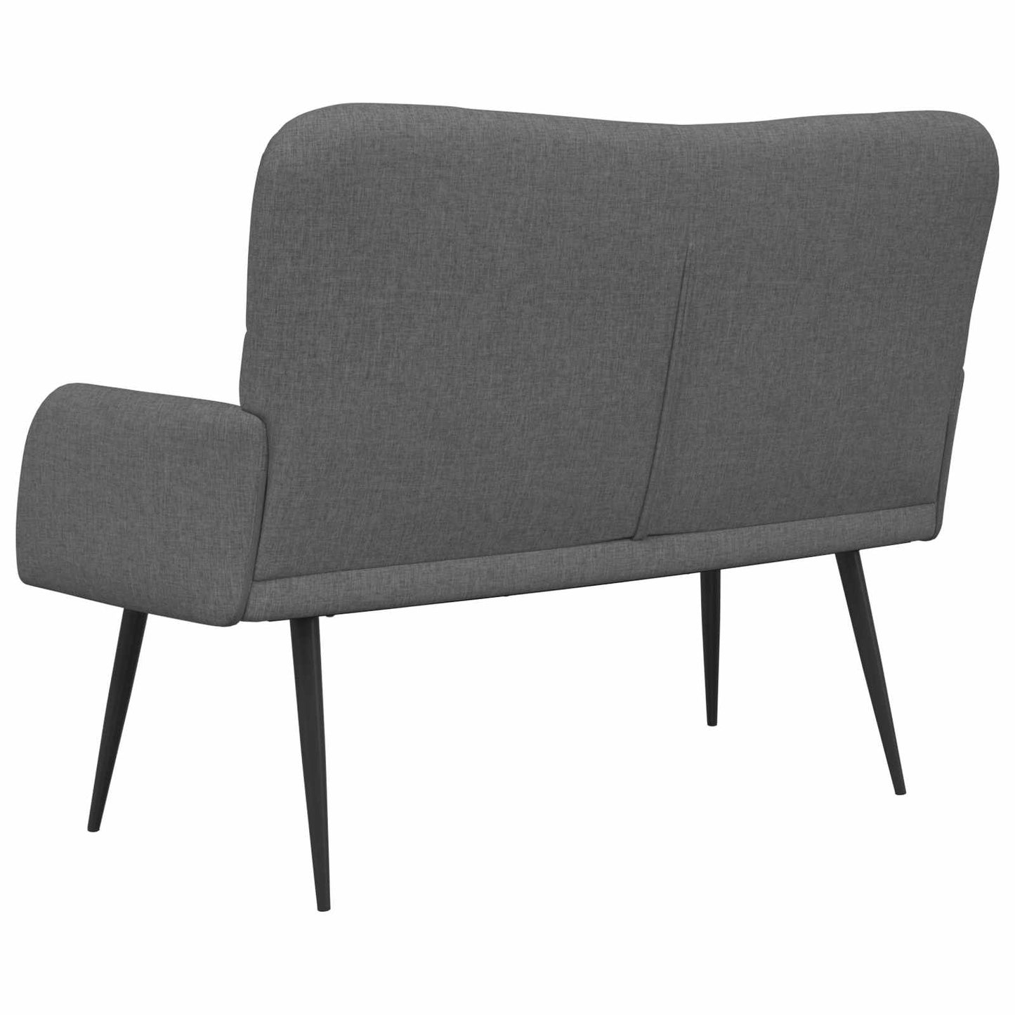 Zweisitzer Sofa Dunkelgrau 115 x 61 x 87 cm Stoff