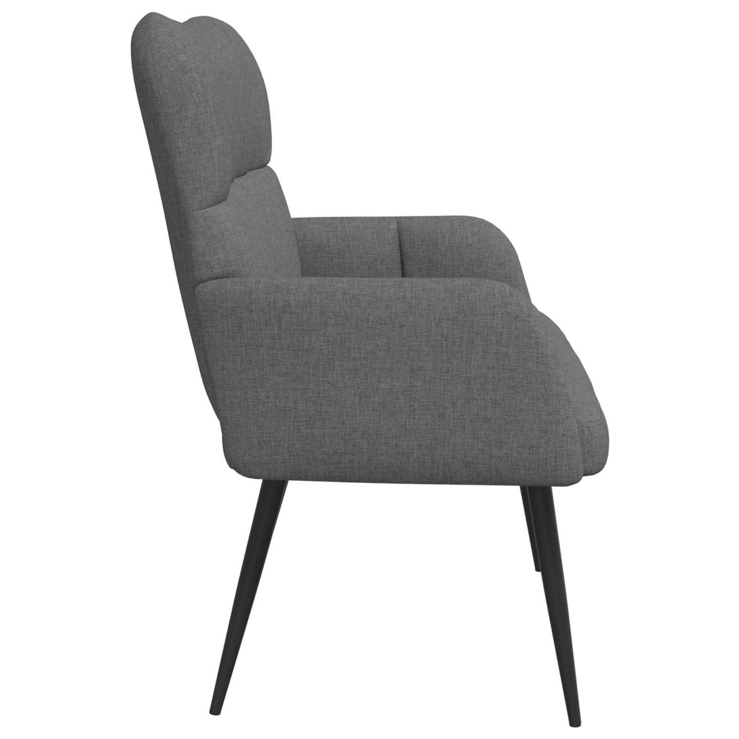 Zweisitzer Sofa Dunkelgrau 115 x 61 x 87 cm Stoff