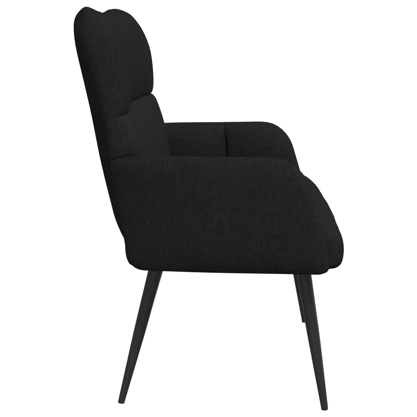 Zweisitzer Sofa Schwarz 115 x 61 x 87 cm Stoff