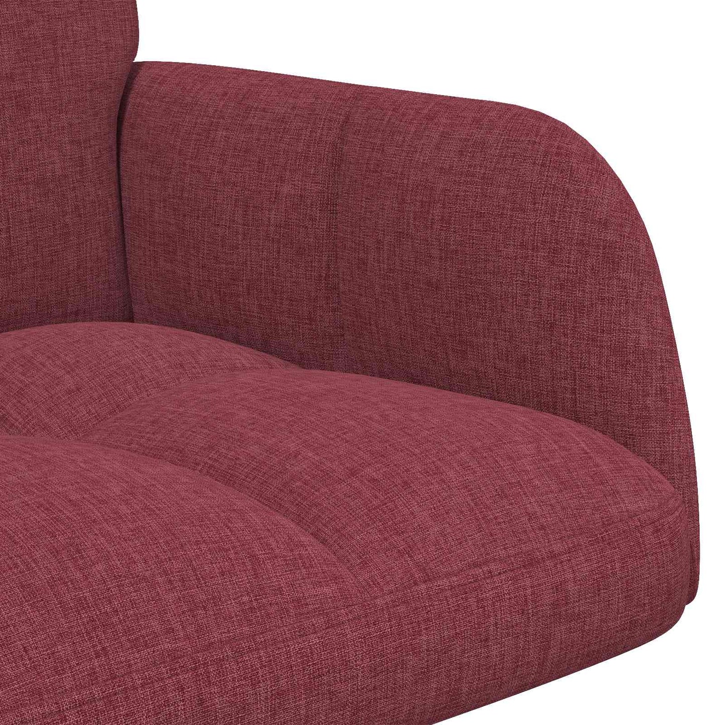 Zweisitzer Sofa Weinrot 115 x 61 x 87 cm Stoff