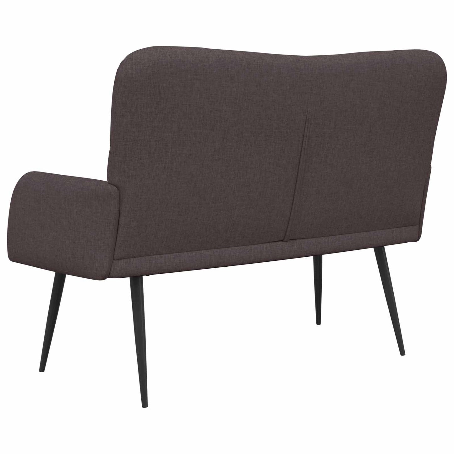 Zweisitzer Sofa Dunkelbraun 115 x 61 x 87 cm Stoff