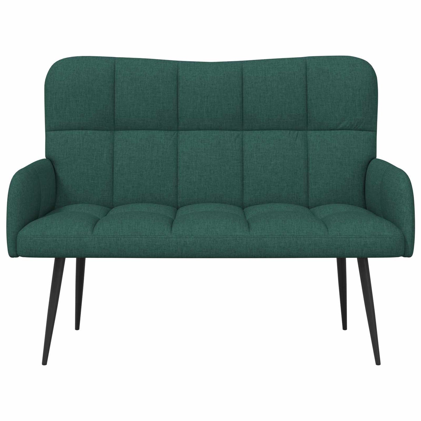 Zweisitzer Sofa Dunkelgrün 115 x 61 x 87 cm Stoff