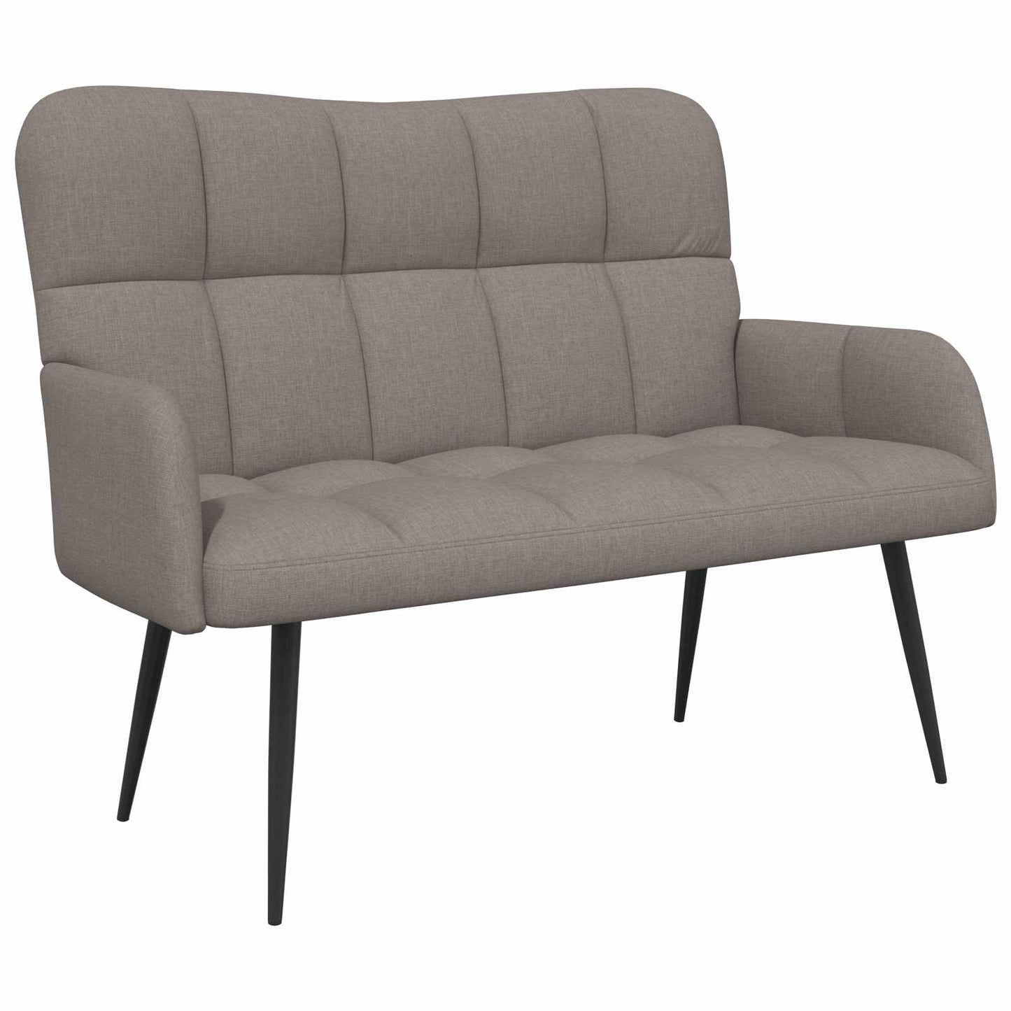 Zweisitzer Sofa Taupe 115 x 61 x 87 cm Stoff