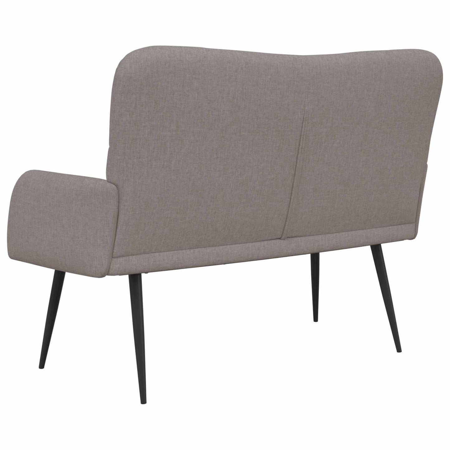 Zweisitzer Sofa Taupe 115 x 61 x 87 cm Stoff