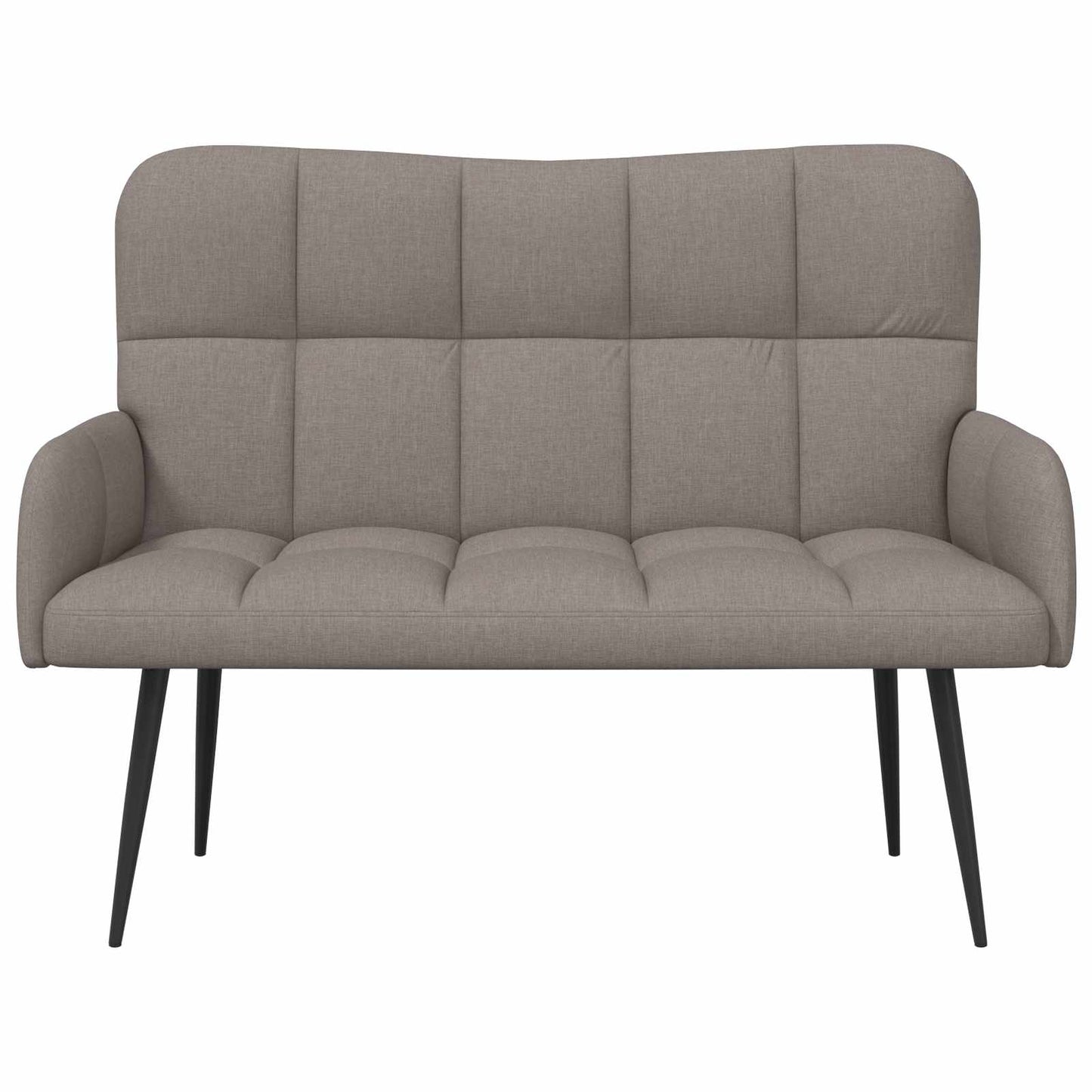 Zweisitzer Sofa Taupe 115 x 61 x 87 cm Stoff